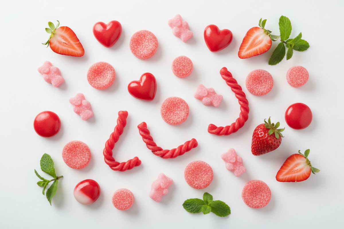 Bonbons à la fraise : formes, goûts et idées de mix