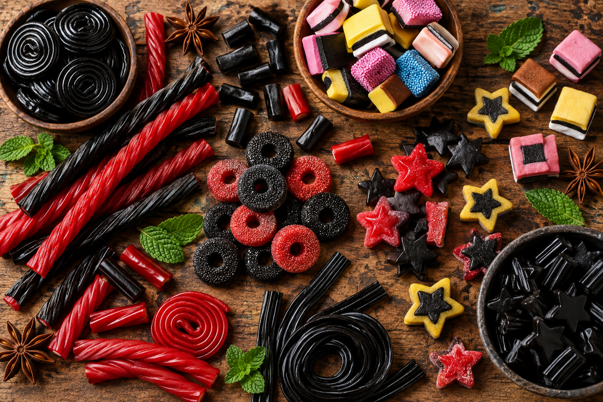 Bonbons réglisse : goûts, textures et idées de mélanges