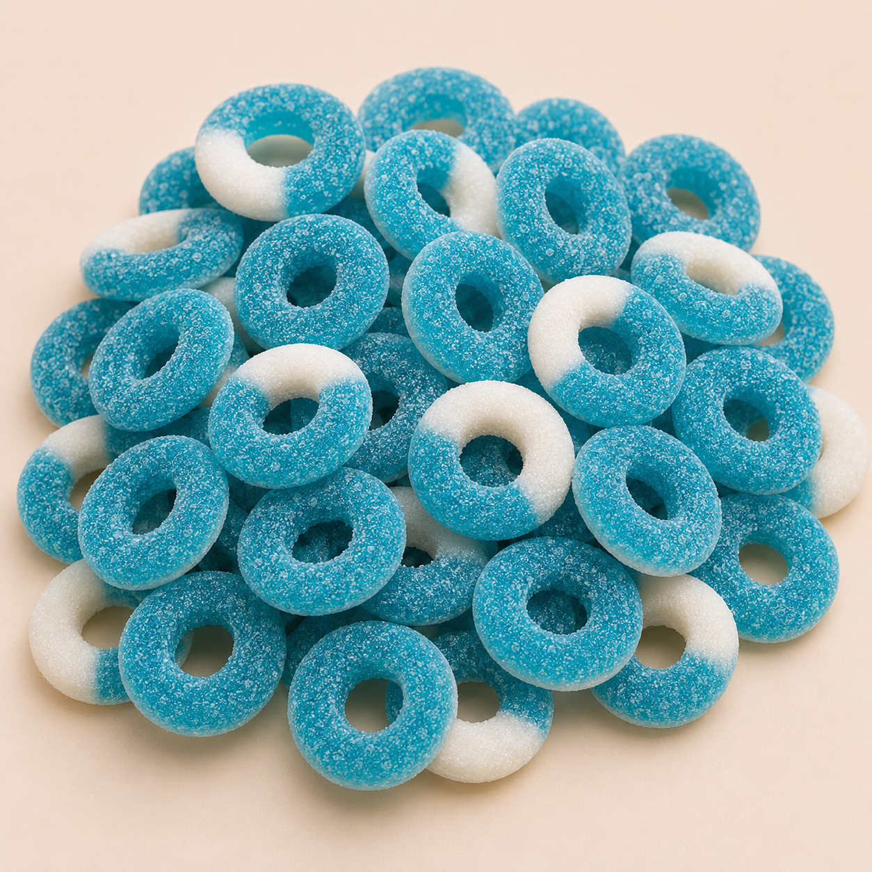Anneaux sucrés framboise