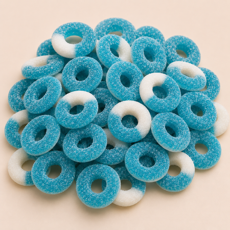 Anneaux sucrés framboise