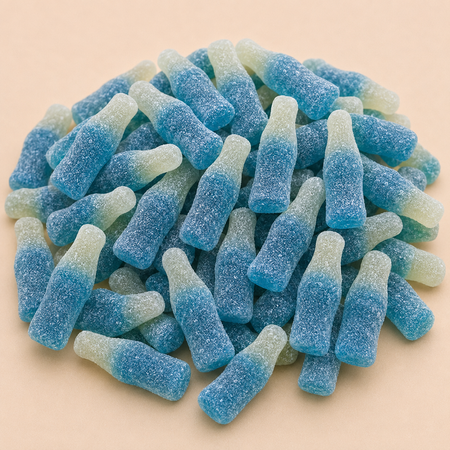 Bouteille framboise bleue