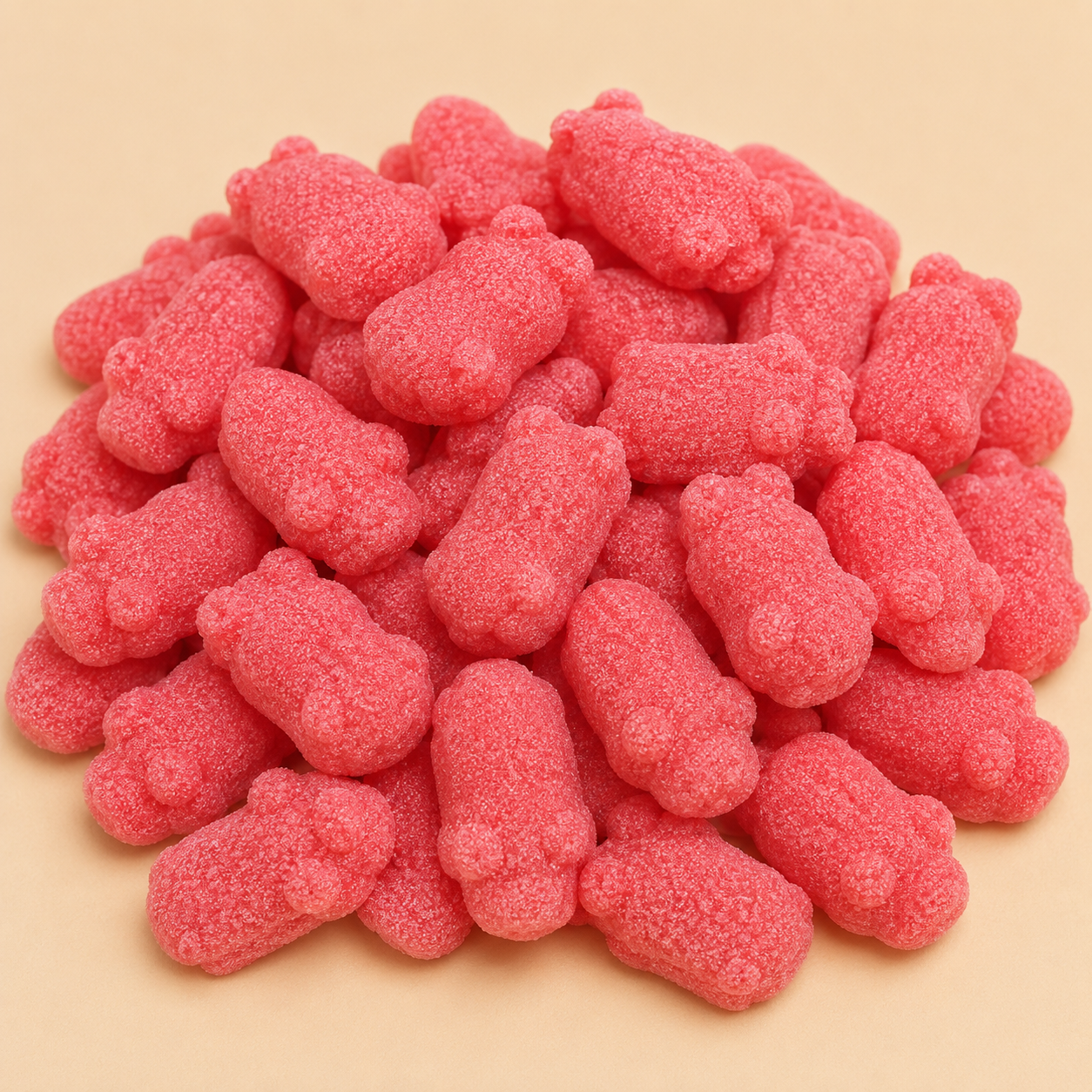 Fraise fouettée rouge sucrée