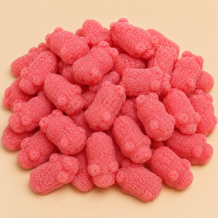 Fraise fouettée rouge sucrée