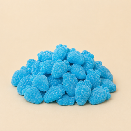 Framboise fouettée bleue sucrée